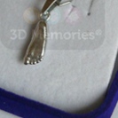 Stříbrné osobní šperky 3D Memories z 3D odlitku a otisku nožičky a ručičky