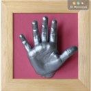 3D odlitek ručičky - stříbrná - Zuzanka 2,5 roku