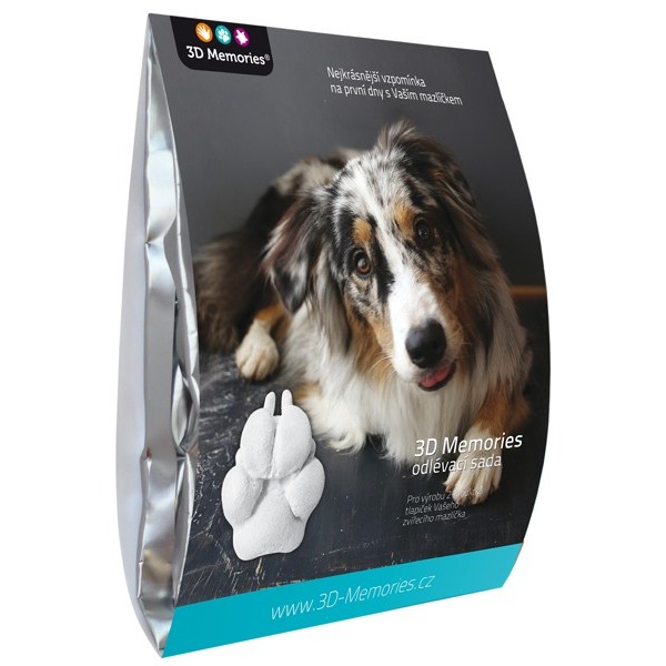 3D Memories odlévací sada pet pro 3D odlitek zvířecích tlapiček