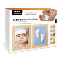 3D Memories odlévací sada baby pro 3D odlitek ručiček a nožiček - dva rámečky olšové