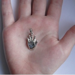 Stříbrný osobní šperk 3D Memories z 3D odlitku ručičky - velký