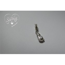 Stříbrný osobní šperk z 3D odlitku nožičky na Pandora náramek