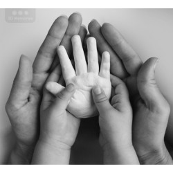 3D odlitek ručičky družící maminka s tatínkem